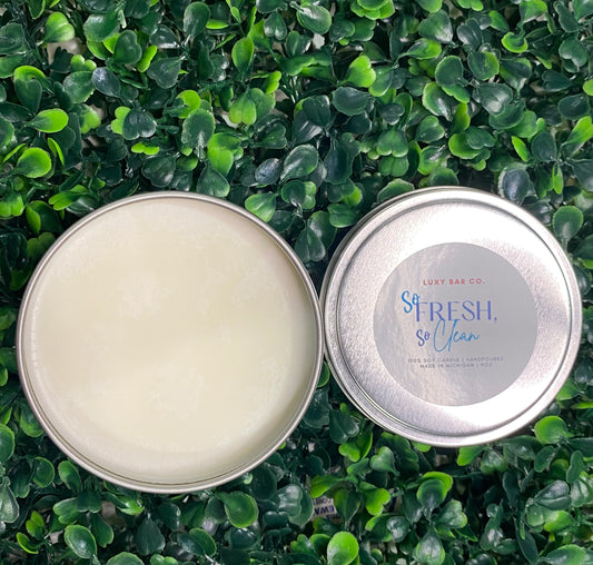 So Fresh, So Clean - 8oz Tin Candle (Wickless)