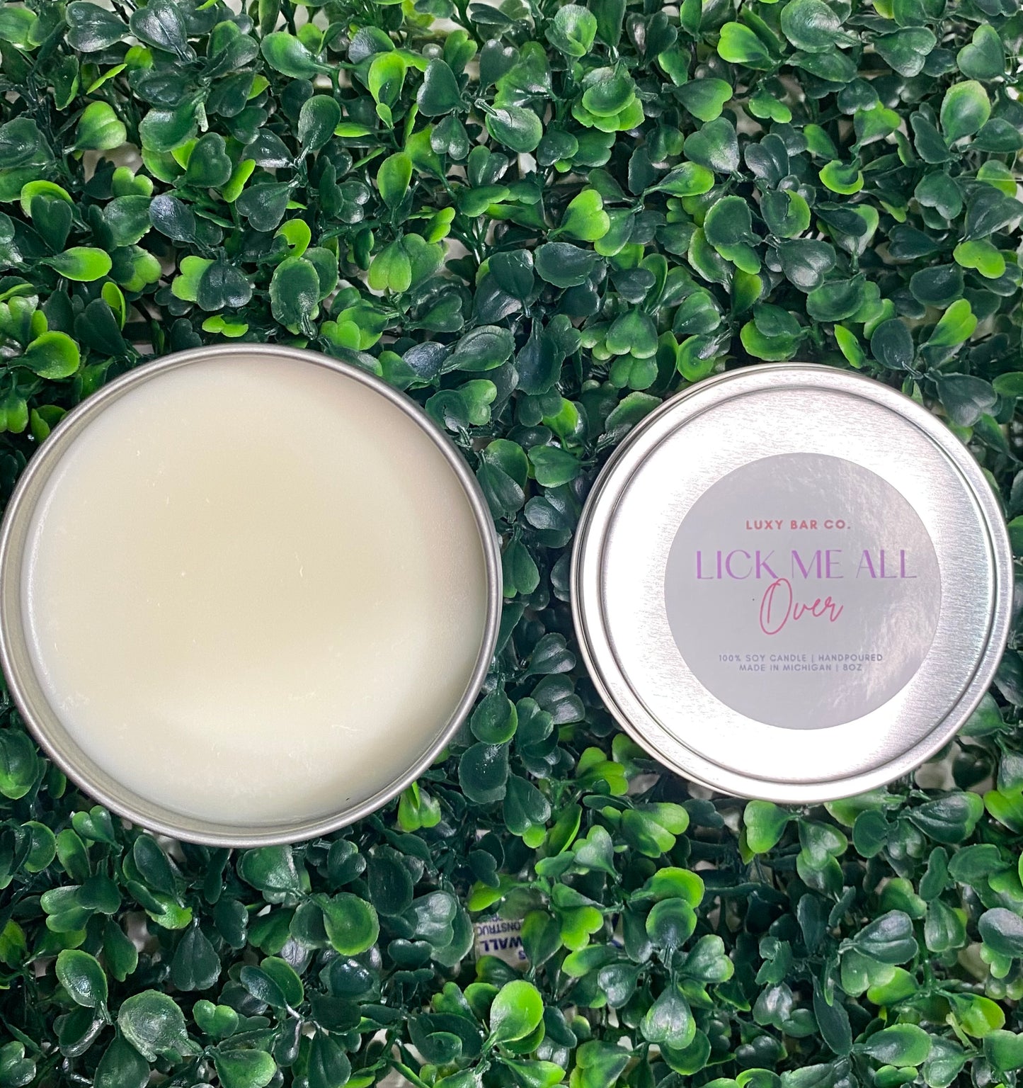 Lick Me All Over - 8oz Tin Candle (Wickless)