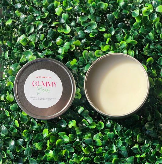 Gummy Bears - 8oz Tin Candle (Wickless)