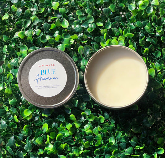 Blue Hawaiian - 8oz Tin Candle (Wickless)
