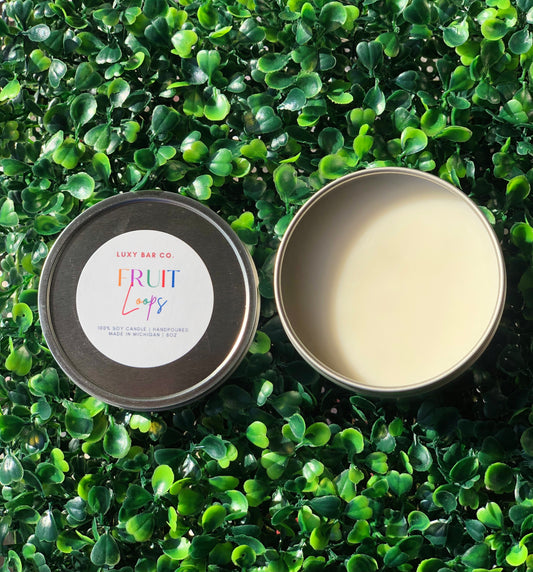 Fruit Loops - 8oz Tin Candle (Wickless)