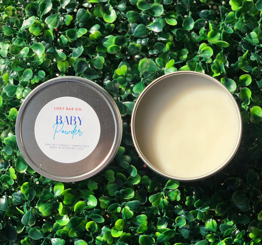 Baby Powder - 8oz Tin Candle (Wickless)