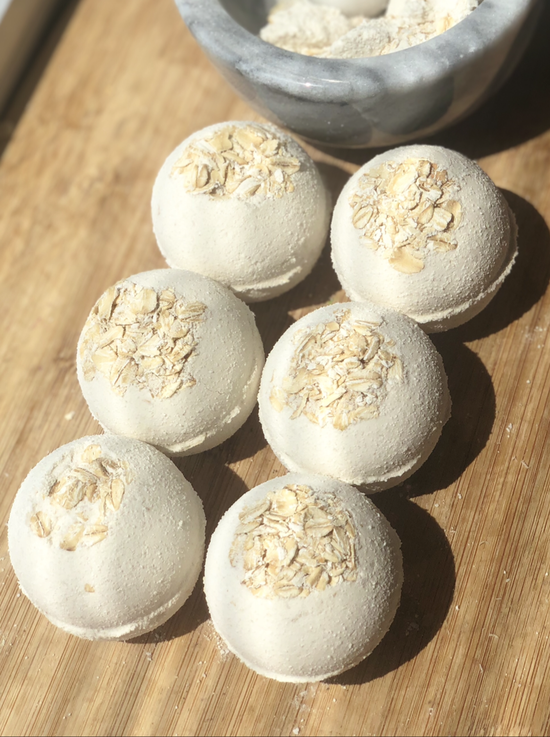 Oatmeal, Milk, & Honey Bath Bombs (3 bombs)