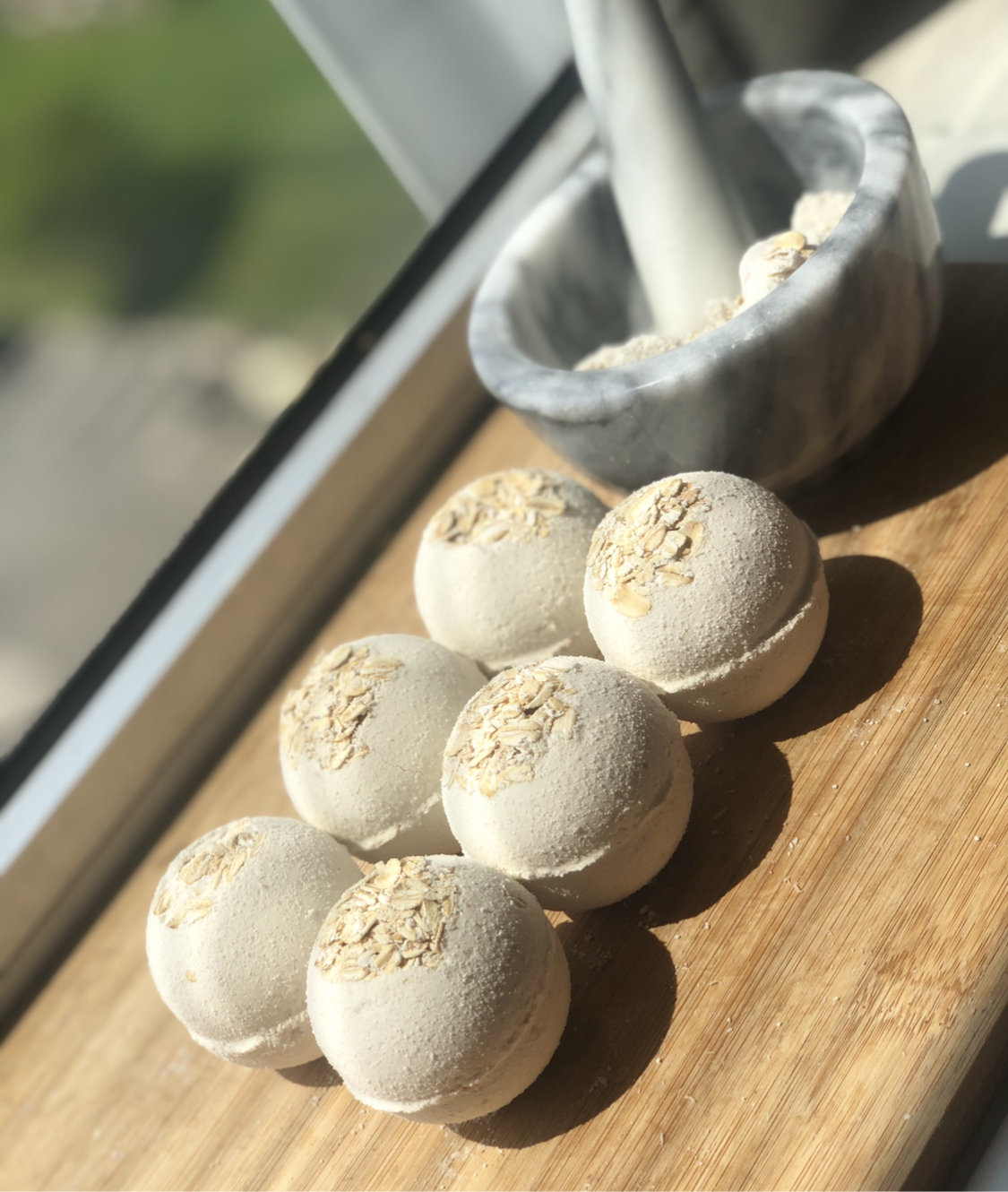 Oatmeal, Milk, & Honey Bath Bombs (3 bombs)