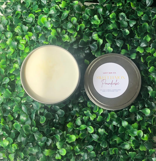 Lemon Pound Cake - 8oz Tin Wickless