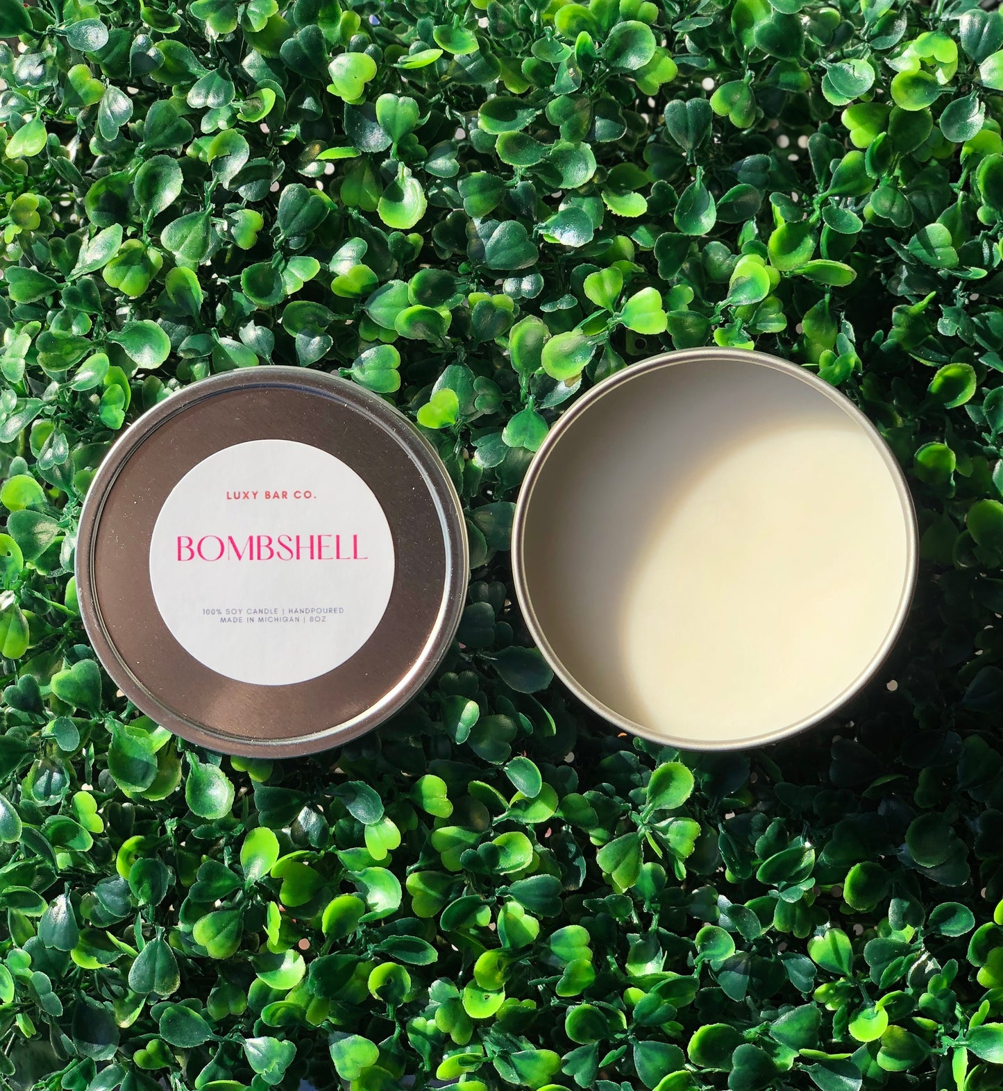 Bombshell - 8oz Tin Candle (Wickless)